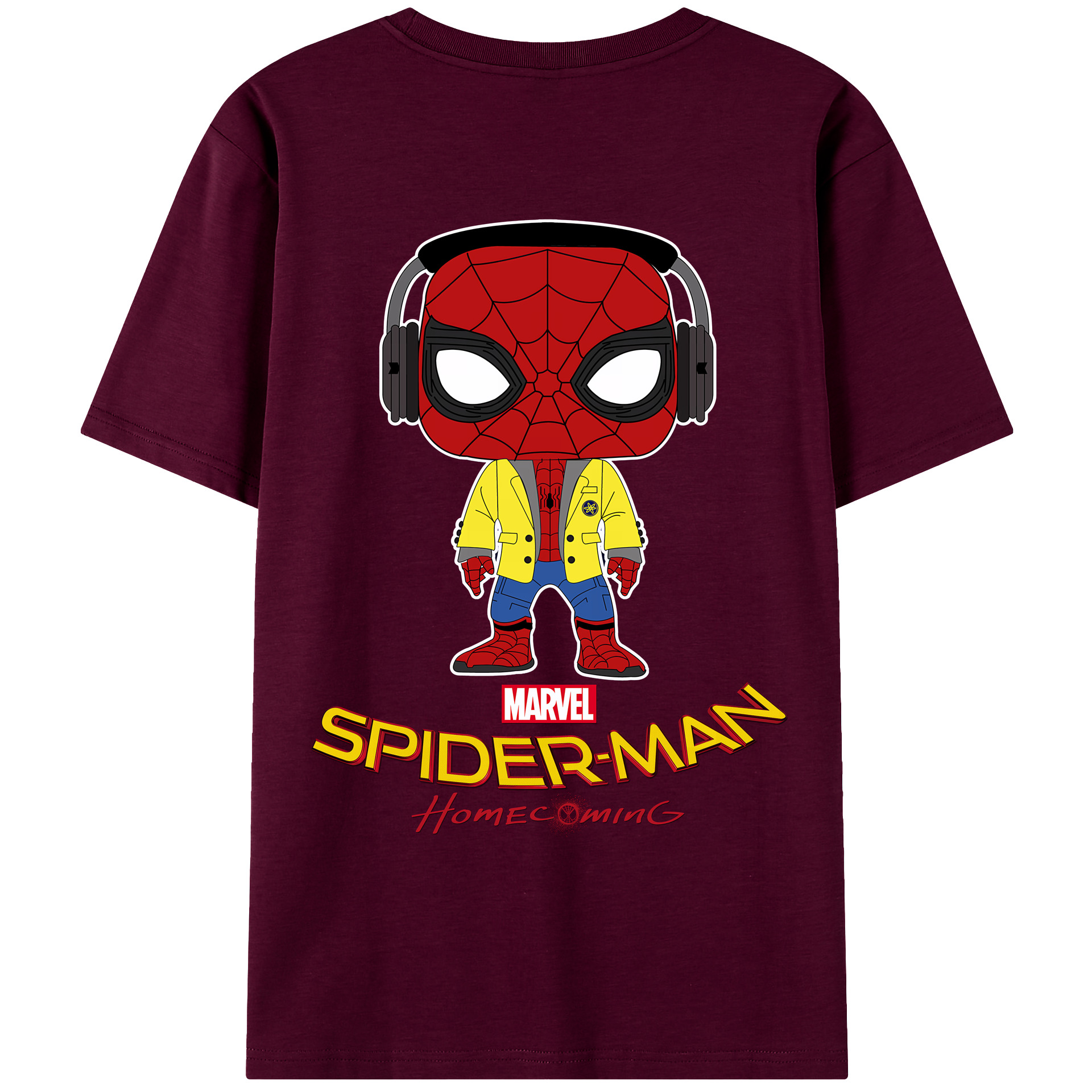 （画像用） Spider Man スパイダーマン レディース半袖Tシャツ(バックプリント)